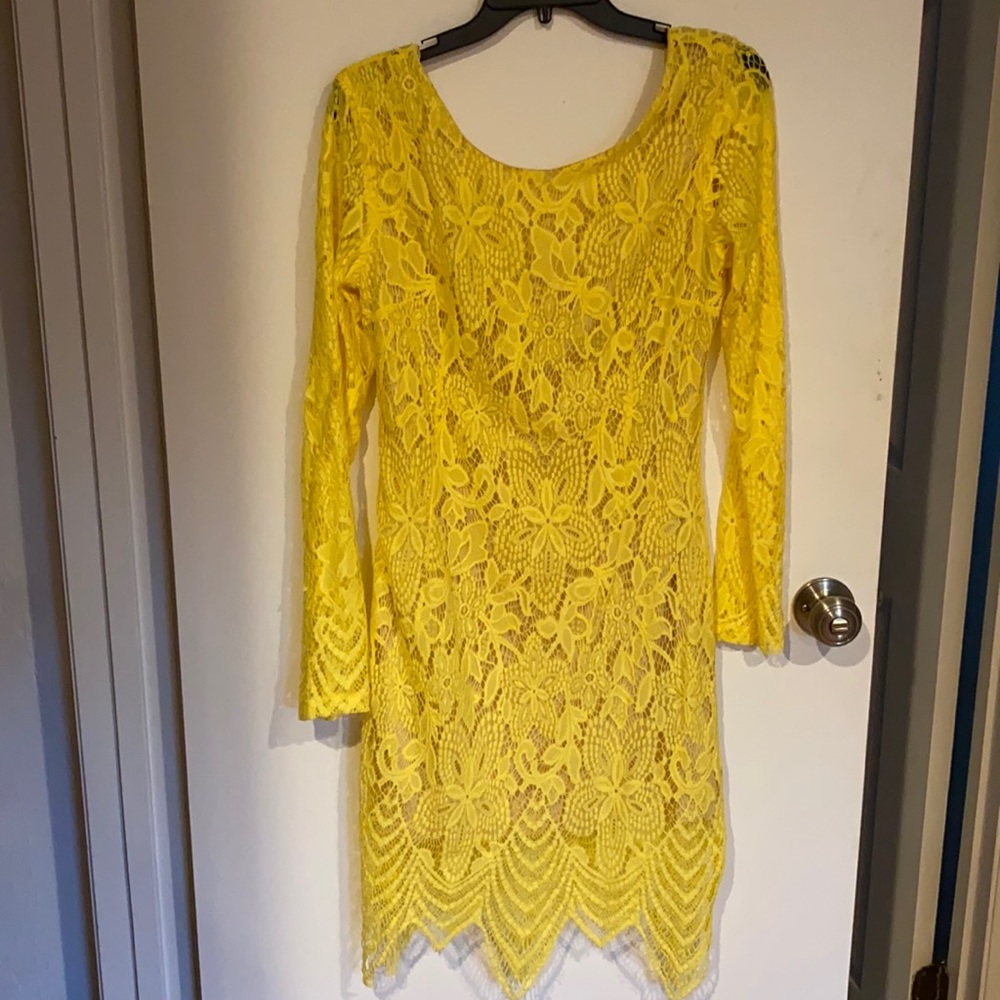 Long sleeve mini dress